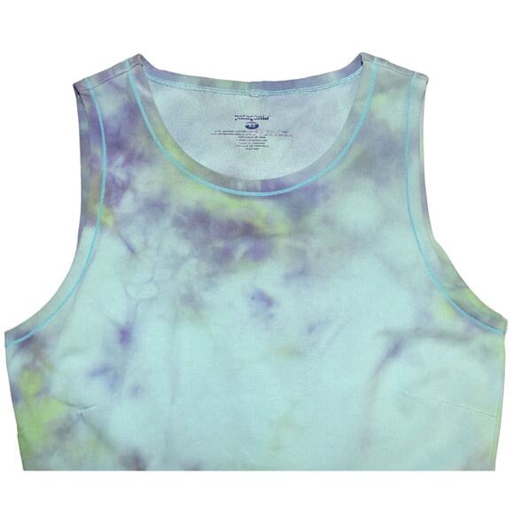 A8 Auth PATAGONIA Aqua Motif Stretch Organic Cotton Blend Tank Dress Size XS - Picture 4 of 8